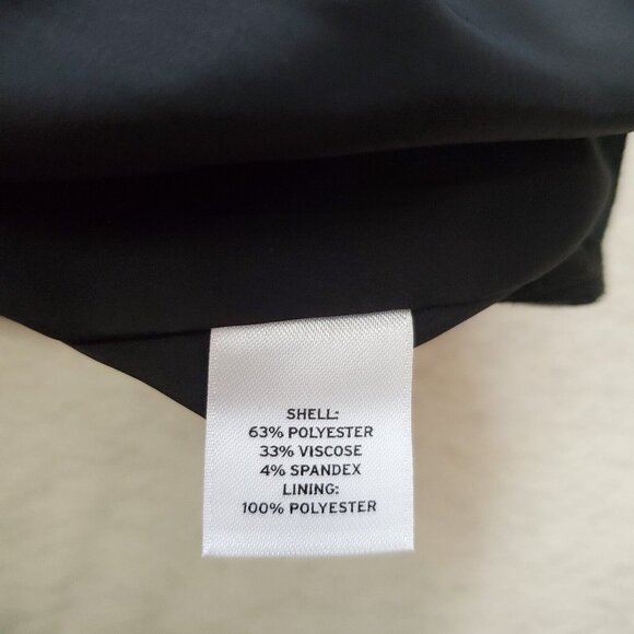 Halogen Black Skirt Lined Size 4 Back Zip - Picture 4 of 8